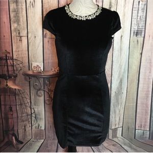 Jeweled Velvet Dress